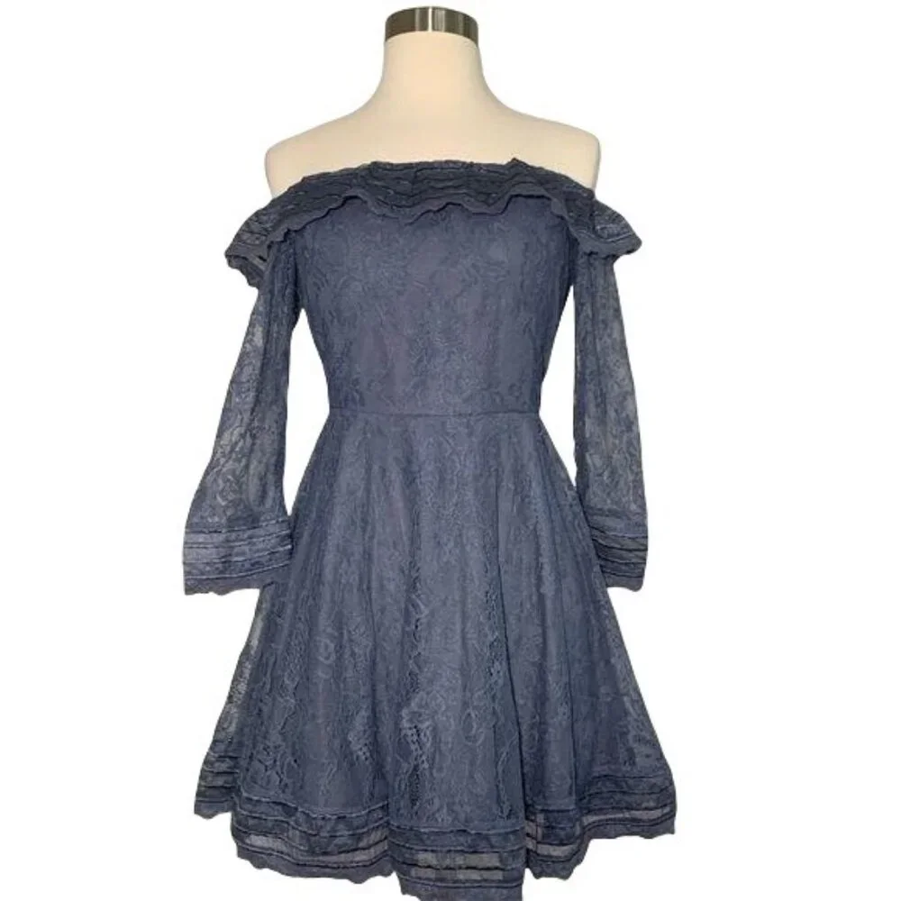 cocktail dress with sparkle Ashley Lauren 4457 Size 00 Purple Size:UK 8.5 / US 9.5 / EU 26 quality sequined material with DIY Dress Cover up Formal